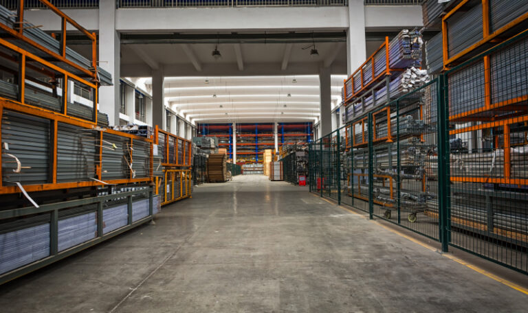 Iron and steel material storage